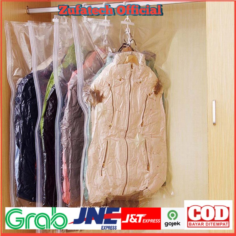 Angle Kantong Vakum Baju Vacuum Compression Bag L - Transparent - OMTP4LTP