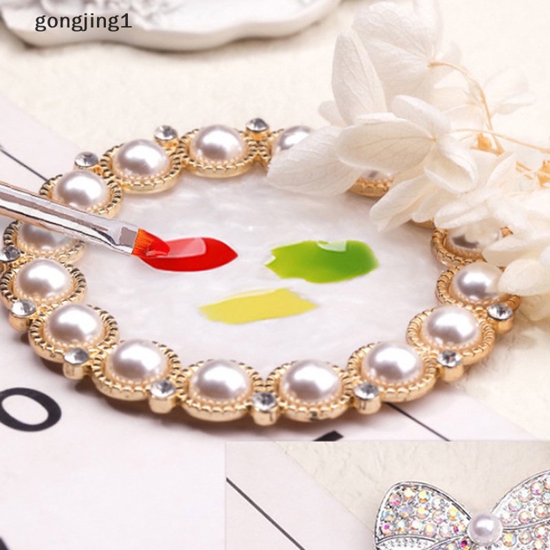 Ggg Resin Nail Art Paint Gel Polish Palette Display Holder Papan Piring Pigmen Warna ID