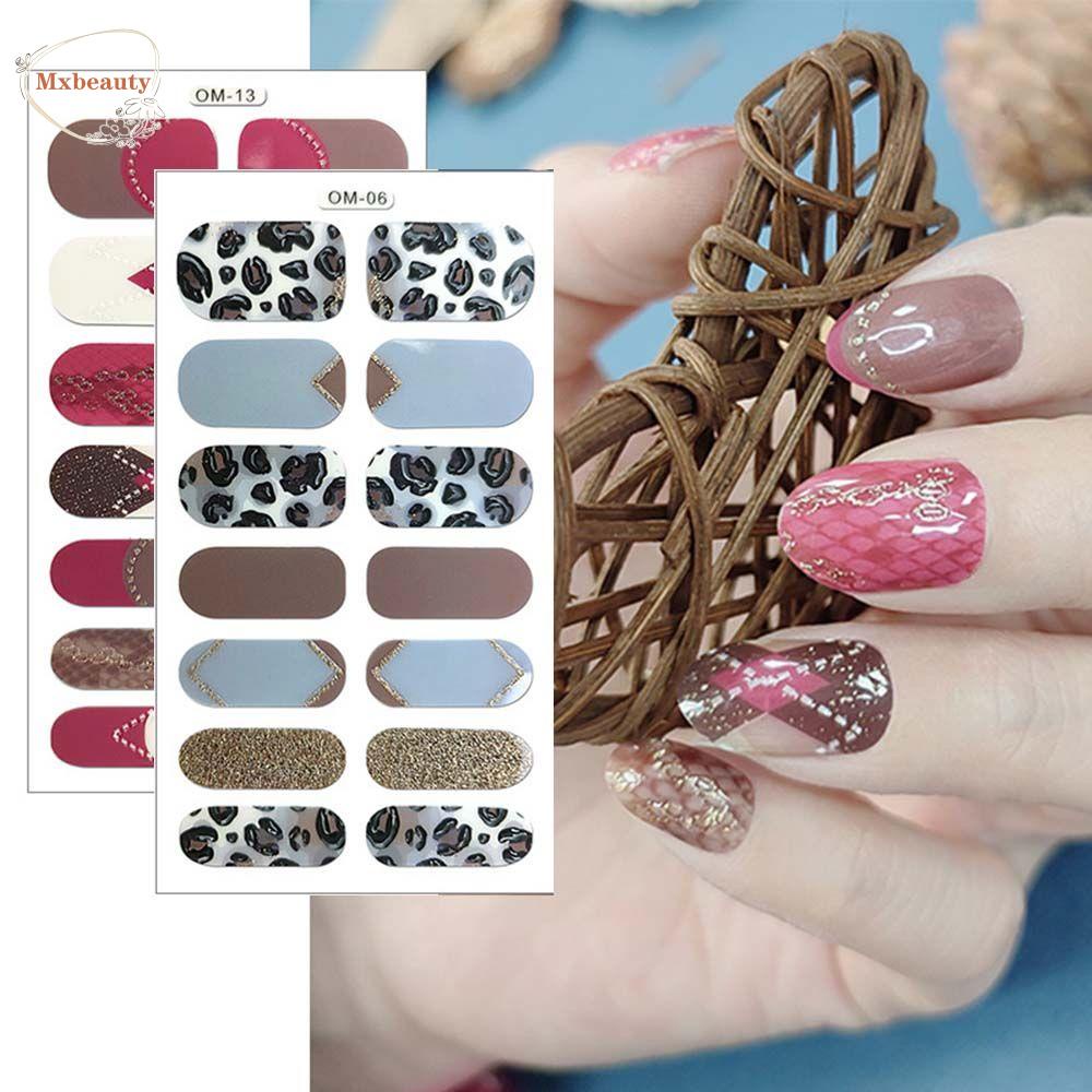 Mxbeauty Stiker Nail Art Fashion Bulan Bintang Sepuhan Perekat Stiker Manikur Aksesoris Nail Art Dekorasi