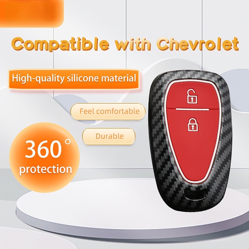 Cover Fob Kunci Chevy, Case Fob Kunci Full Proteksi Untuk Chevrolet Equinox Malibu Cruze Tahoe Camaro Traverse Blazer Volt Bolt Smart Key Holder