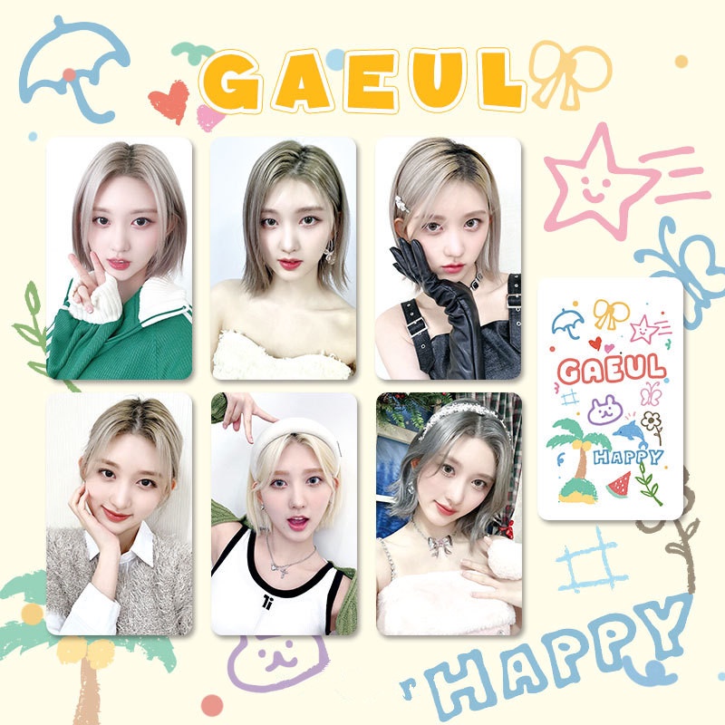 6-7pcs/set IVE Indah Photocards LIZ REI LEESEO WONYOUNG YUJIN GAEUL Lomo Kartu Kpop Postcards Collection