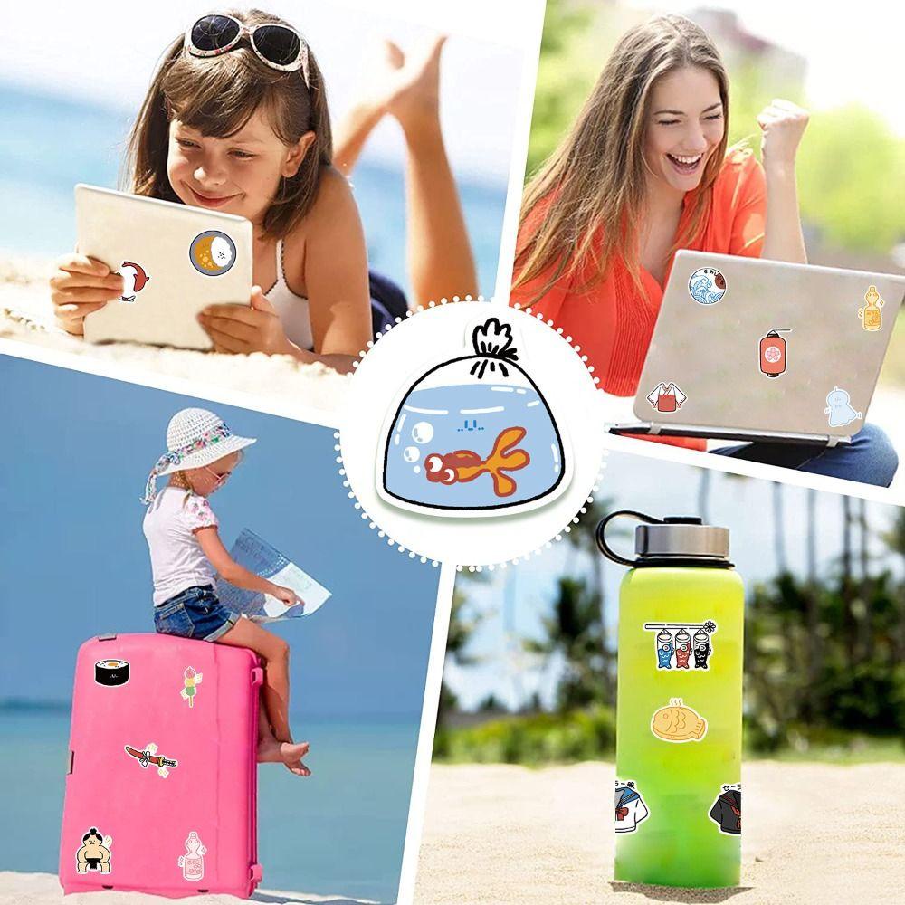 Mxbeauty Stiker Ekspanding 3D Lucu Anak Perempuan Laptop Sepeda Scrapbooking Gitar Koper Tangan Akun Alat Tulis Skateboard DIY Anime Sticker