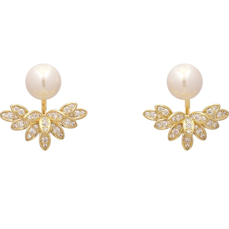 New Anting Giwang Mutiara Kelopak Vermiculite Ear Ring2023Tahun2023
