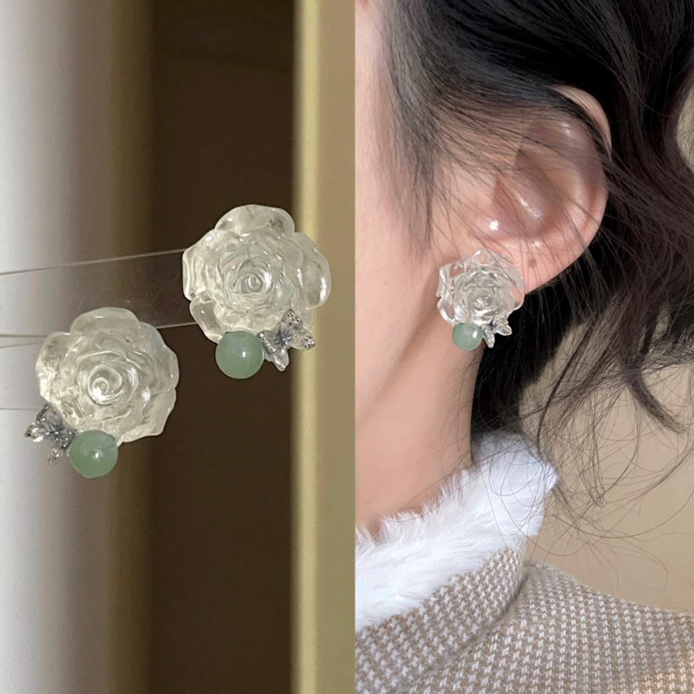 Deartiara Sen Style Flower Earrings, Desain Niche Perempuan, Anting High-end Dan Indah, Keharuman Kecil, Anting Retro