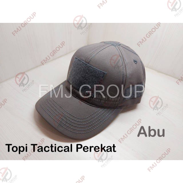 Topi Tactical Perekat Velcro Krem, Hitam, Abu, Hijau Pol PP