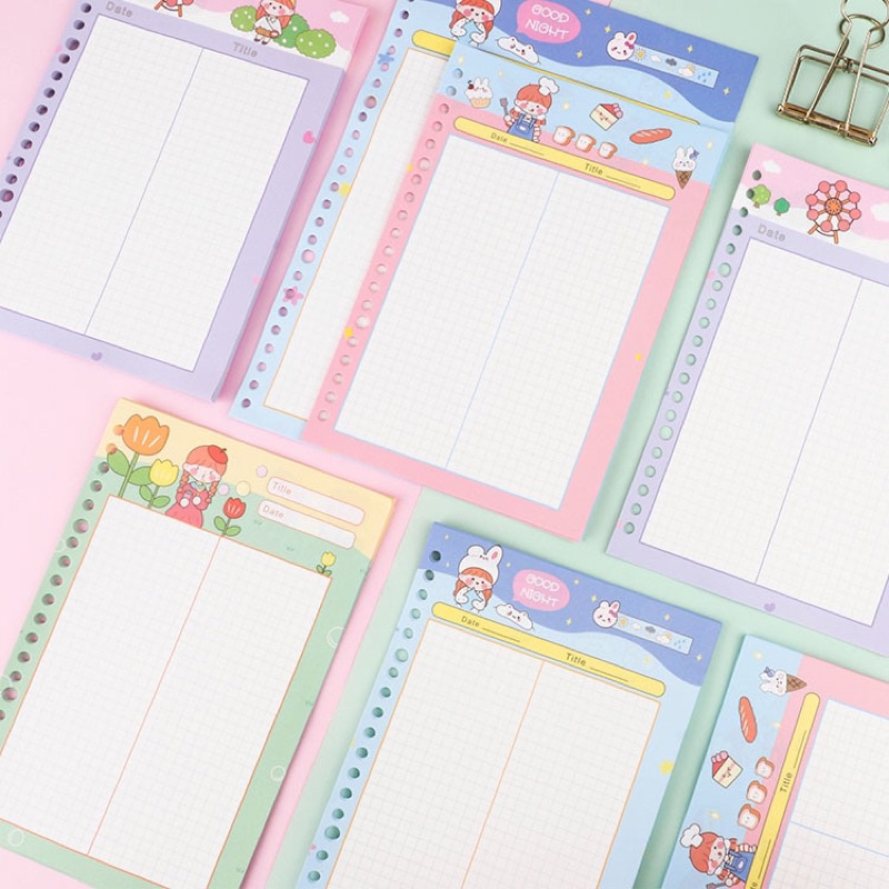 

Refill Binder A5 - Koleksi Binder Warna - Loose Leaf Cartoon [thehanscorner] 2