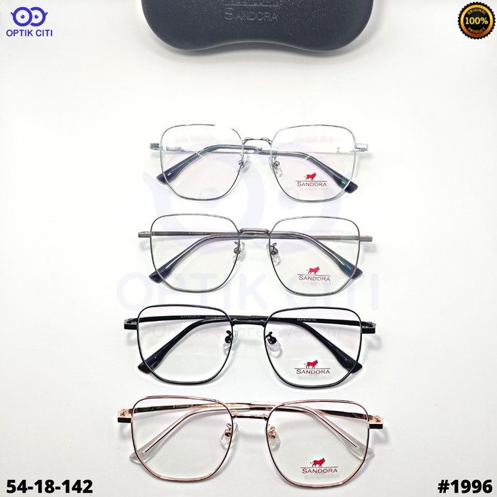 Frame Kacamata Pria Wanita Titanium Sandora Original 1996 Ringan