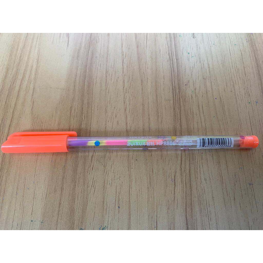 

BOLPOINT ZUIXUA GEL GLITTER || Bolpoint Xuizua raibow pelangi 6 PCS 2