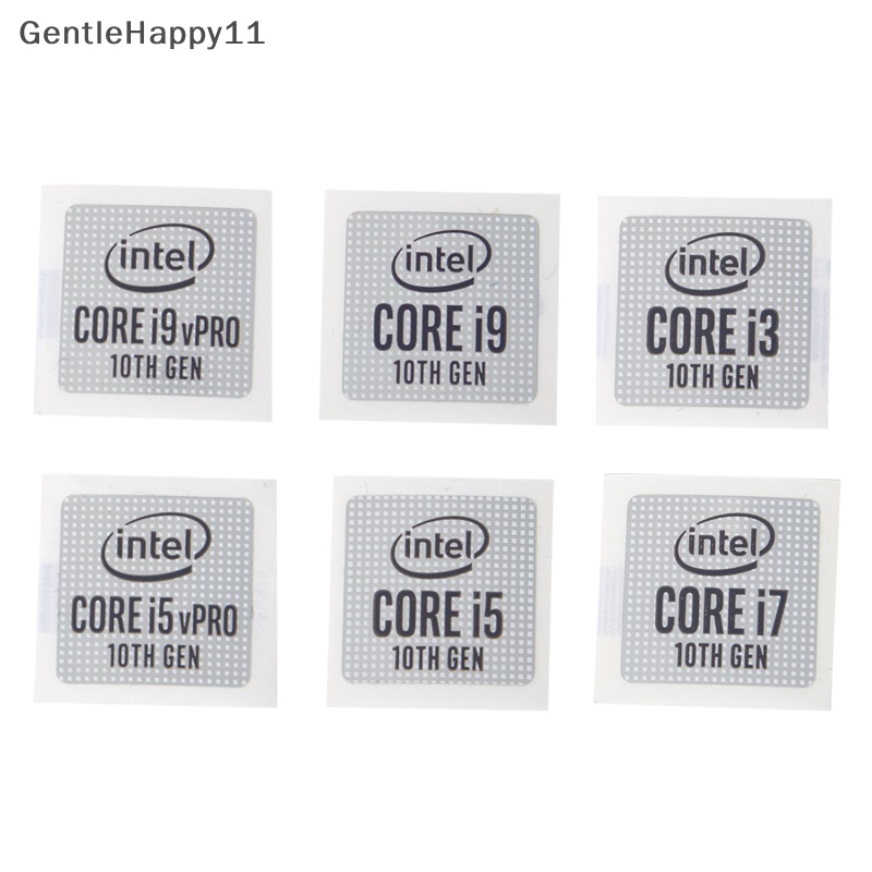 Gentlehappy 5pcs DIY Original Generasi 11th Lntel Core I9 I7 I5 Stiker Laptop Desktop Cpu Label Stiker Kantor Label Laptop Komputer Dekorasi DIY Label Notebook id