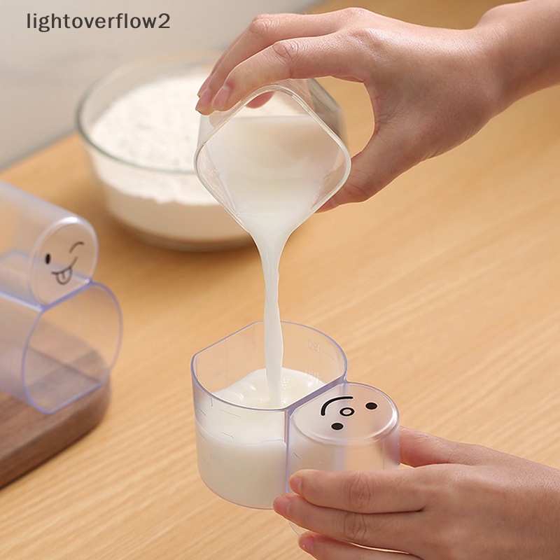 [lightoverflow2] Gelas Takar Gelas Takar Rice Scooping Cup w/Scale Transparan Alat Dapur Multi Fungsi [ID]