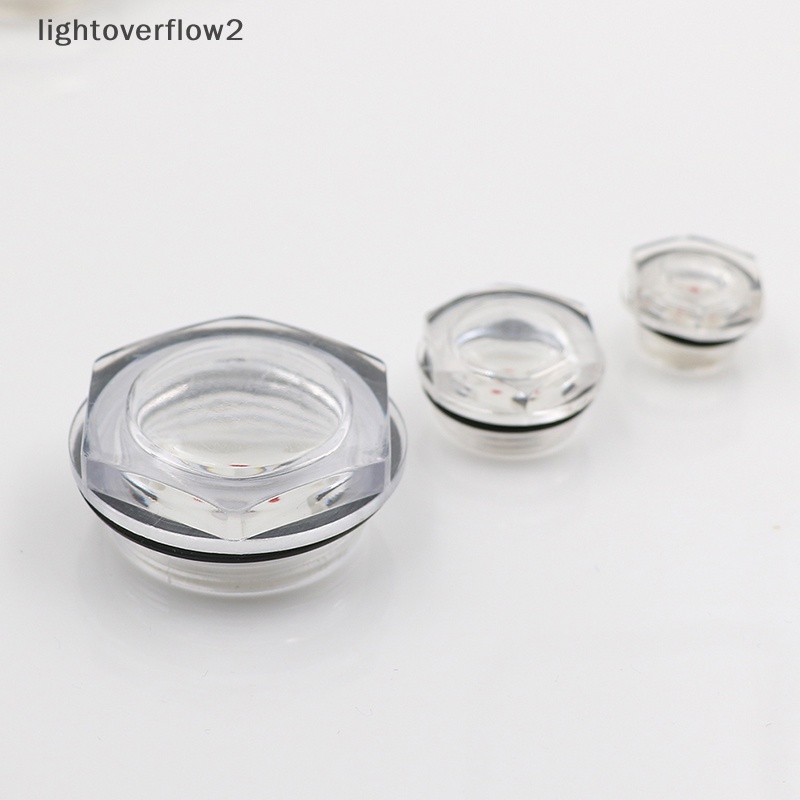 [lightoverflow2] 16mm-60mm dia male thread air or oil level sight glass [ID]