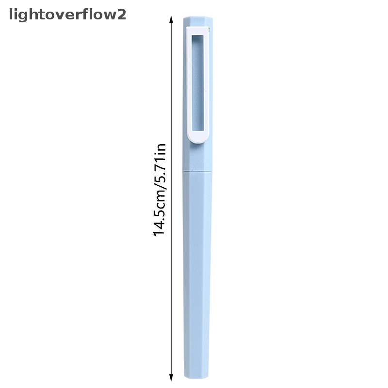 [lightoverflow2] Pena Gel Hexagonal Lucu Simple Macaron Color Neutral Pen 0.5mm Tinta Hitam Sig Pulpen Kawaii Alat Tulis Perlengkapan Kantor Sekolah [ID]