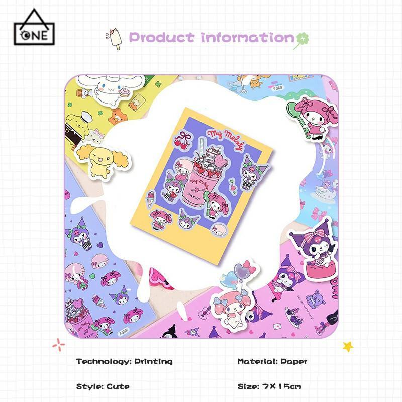 COD❤️Stiker Koromi Waterproof Kartun Sanrio MELODY Untuk Diary Stiker Dekorasi DIY-A.one