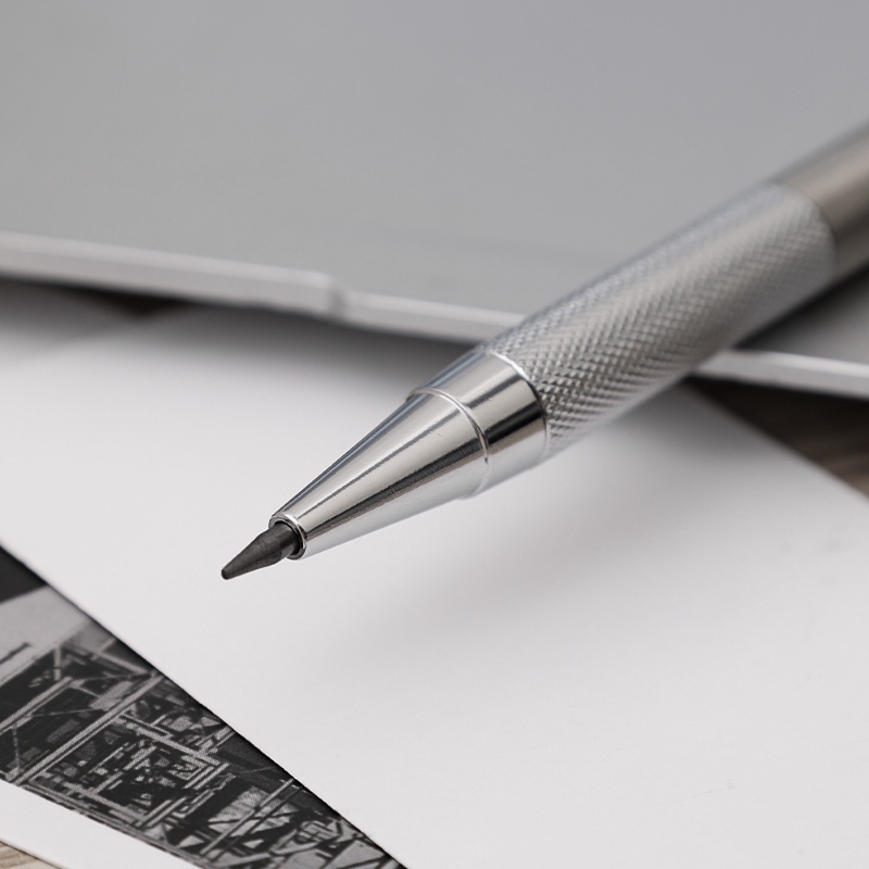 0.3/0.5/'0.7/0.9/1.3/2.0mm Pensil Mekanik Memimpin Kantor Sekolah Supply Gambar Desain Pensil Otomatis Full Metal Art Drawing Painting