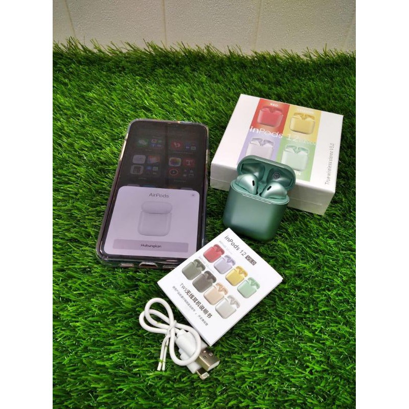 Headset Bluetooth Inpods 12 Eleven Pro Inpods 12 Macaron Eleven Metal