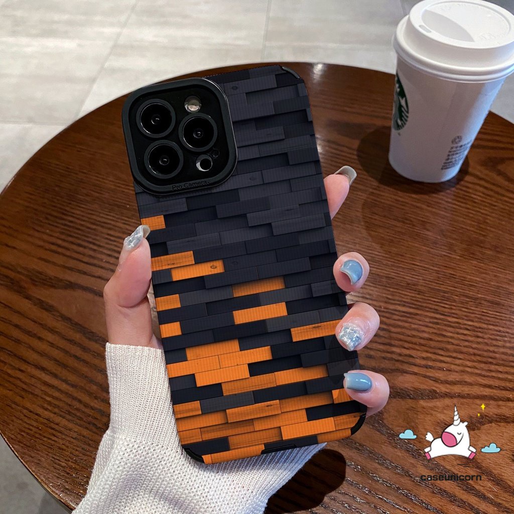 Ins Art Pola Tidak Teratur Casing Belakang Kompatibel Untuk iPhone XR 11 12 14 13 Pro Max7 8 Plus X XS MAX Bisnis Minimalis Tekstur Kulit Lembut Shockproof Cover Mewah
