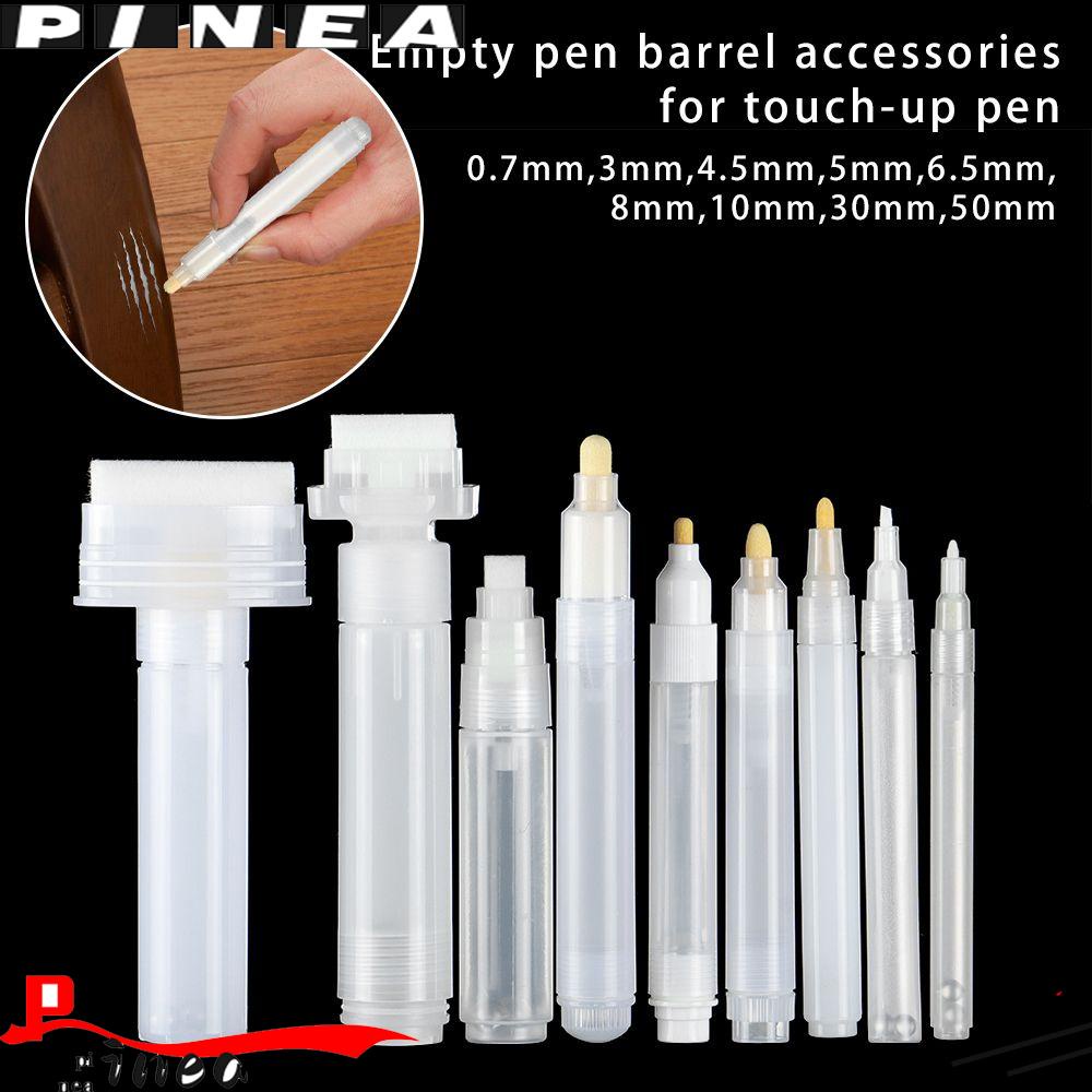 Pulpen Cat Nanas Aksesoris Alat Tulis Batang Kosong Plastik Transparan