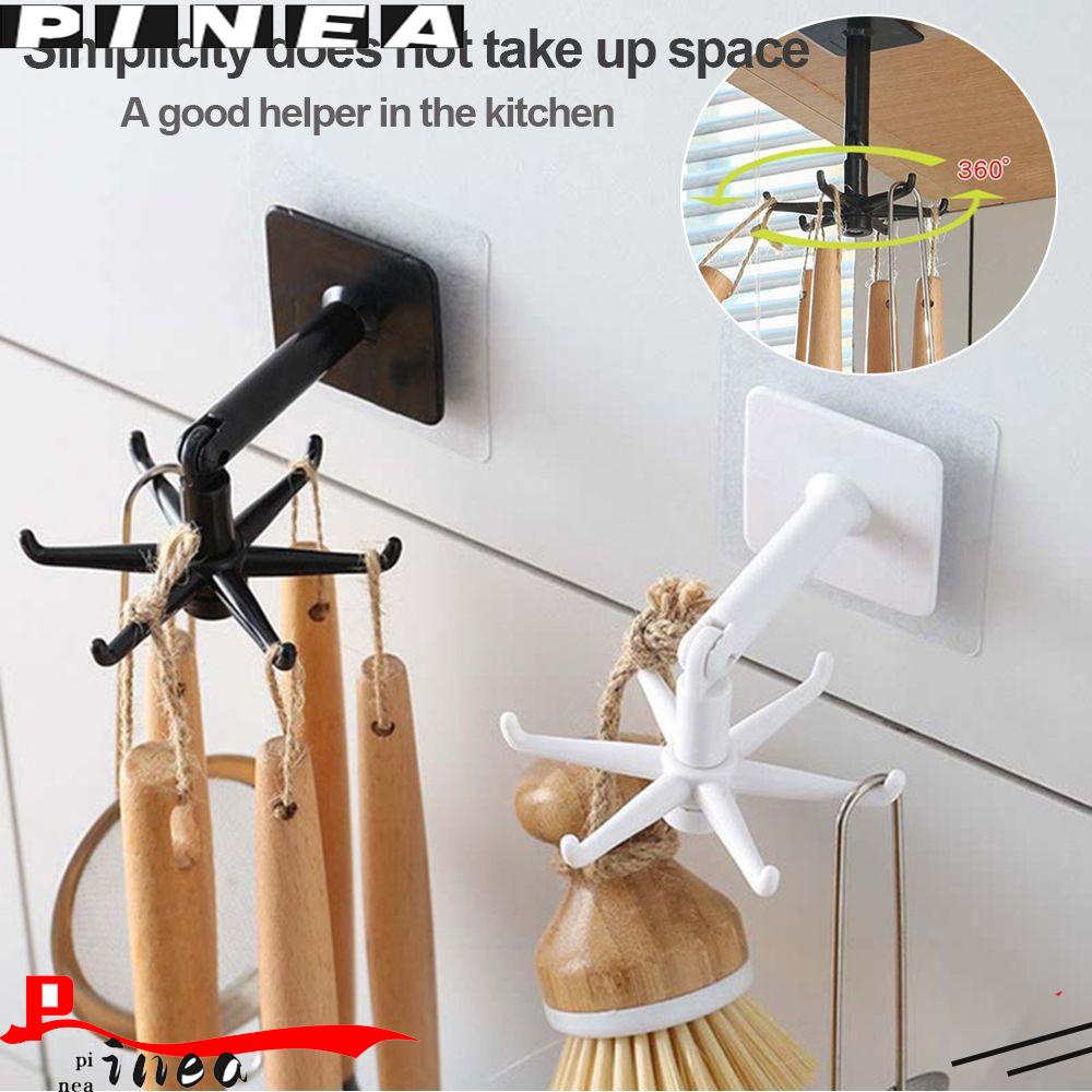 Nanas360° Rotating Coat Hanger Home Organizer Rak Sendok Rak Penyimpanan Gadget Dapur