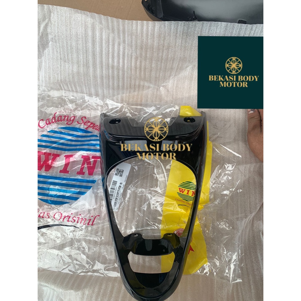 cover center rear cover stop talil sambungan body belakang scoopy fi eps 2013 2014 2015 2016 hitam g