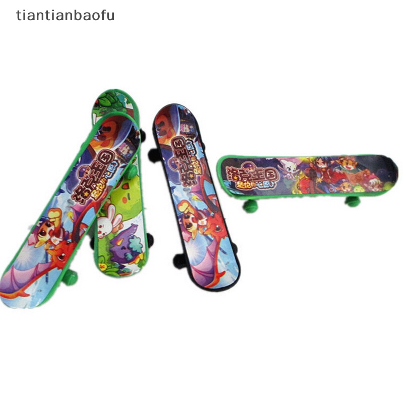 [tiantianbaofu] 1x Mini Finger Board Skateboard Novelty Anak Laki-Laki Perempuan Mainan Hadiah Untuk Pesta 3.7 &quot;Boutique