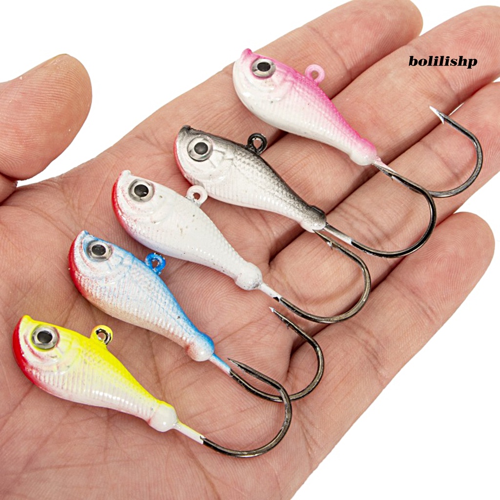 Bo-28g/60mm Kepala Ikan Kait Tajam 3D Fisheyes Anti-impact Rust-proof High Penetration Soft Bait Hook Outdoor Fishing Tackle