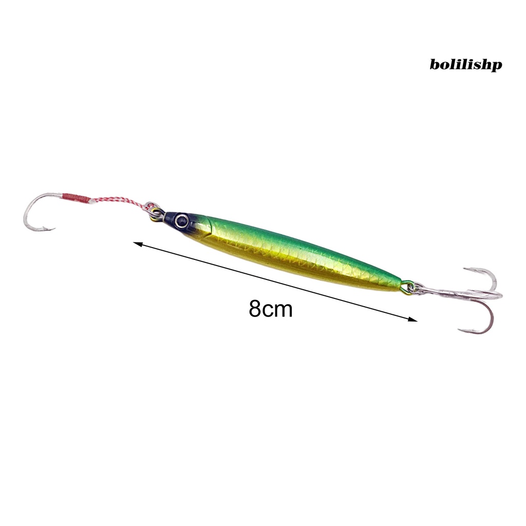 Bo-8cm/30g Umpan Buatan Dengan Bulu Kait Tajam Realistis Anti-Korosi Memancing Tenggelam Bertengger Memimpin Ikan Palsu Memikat Memancing Luar Ruangan