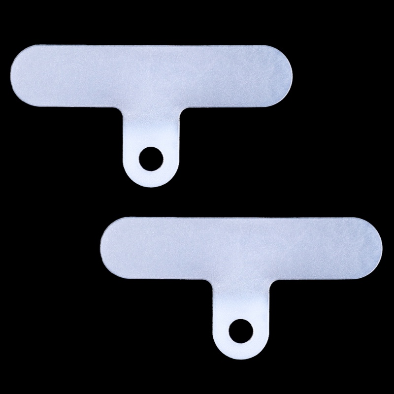 2/10pcs Anti-Hilang Pad Transparan Dilepas Patch Kabel Telepon/Ponsel Lanyard Kartu Klip Gantung Leher Gaya Cord Tab