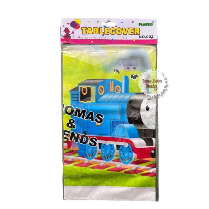 Table Cover / Taplak Meja Karakter Kereta Thomas and Friends Hijau