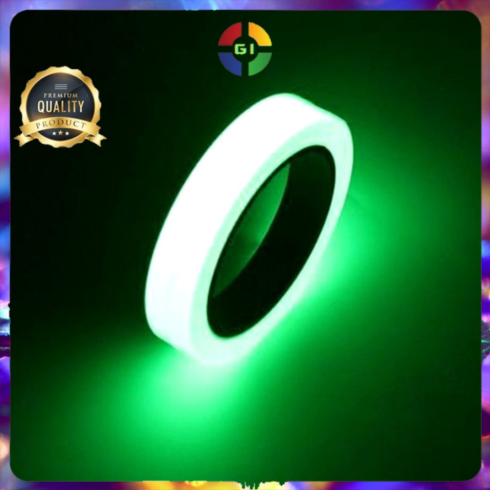 Lakban Glow In The Dark Luminous Adhesive Tape 1.5cmx10m Multi-Color