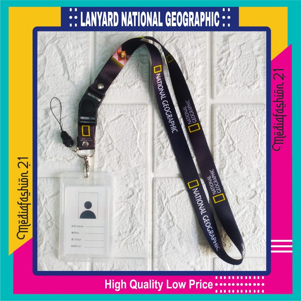 

Lanyard Tali Gantungan ID Card NATIONAL GEOGRAPHIC Free Strap Gantungan HP/Flashdisk