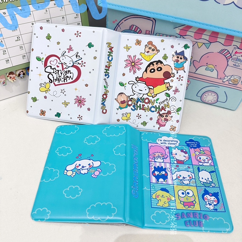 64kantong Album Foto 3inch Sanrio Crayon Shin-chan Collect Book Kartun Anime Lucu Untuk Idol Photocards Photo Storage