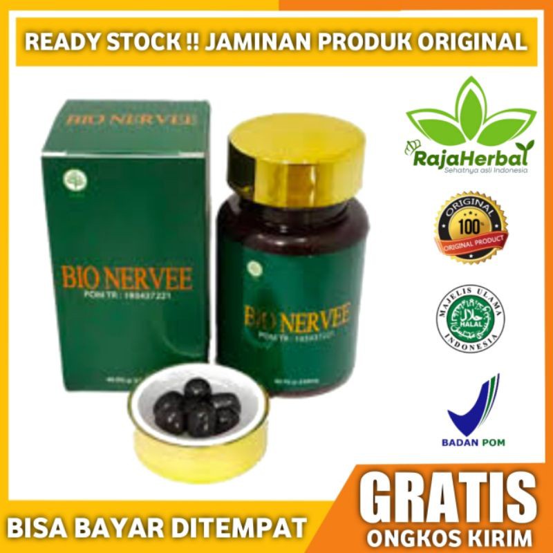 (BHJ)Bio Nervee Original 100% Asli BPOM Bio Nerve Malaysia