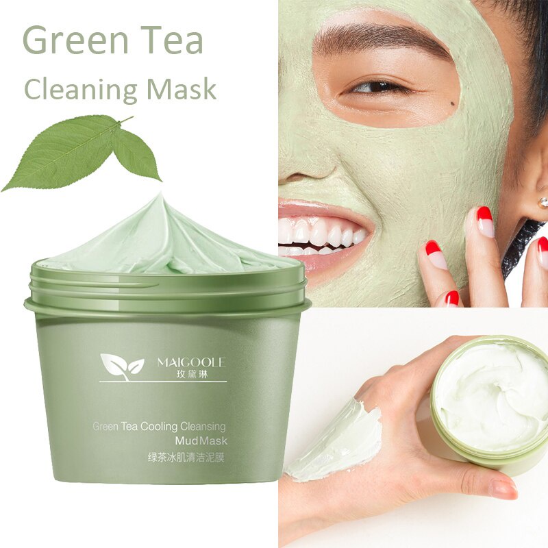 COD MAIGOOLE GREENTEA CLAY MASK / MEIDIAN GREEN TEA CLAY MASK 100GR - MASKER WAJAH GREEN TEA CLAY MASK | PORE CLEAN CLAY MASK