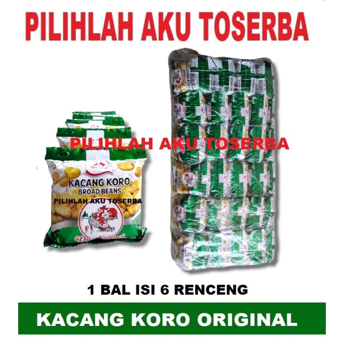 Dua Kelinci KACANG KORO RENCENG ORIGINAL - ( HARGA 1 BAL )