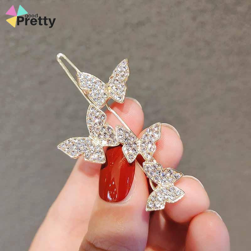 Jepit Rambut Butterfly Hairpin Elegance Shining Untuk Korea Fashion - PD