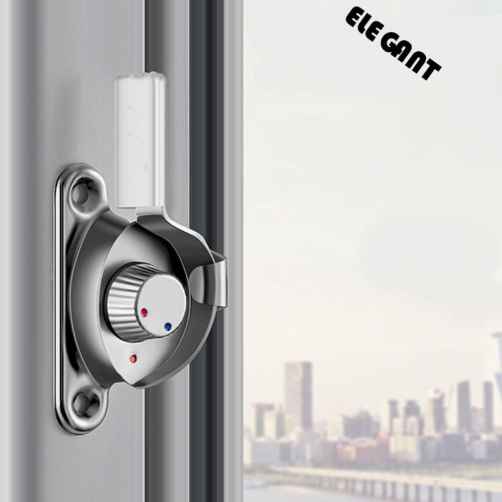 [Elegan] Crescent Lock Stainless Steel Safety Gesper Asuransi Jendela Pintu Geser Rumah Tangga Dua Sisi