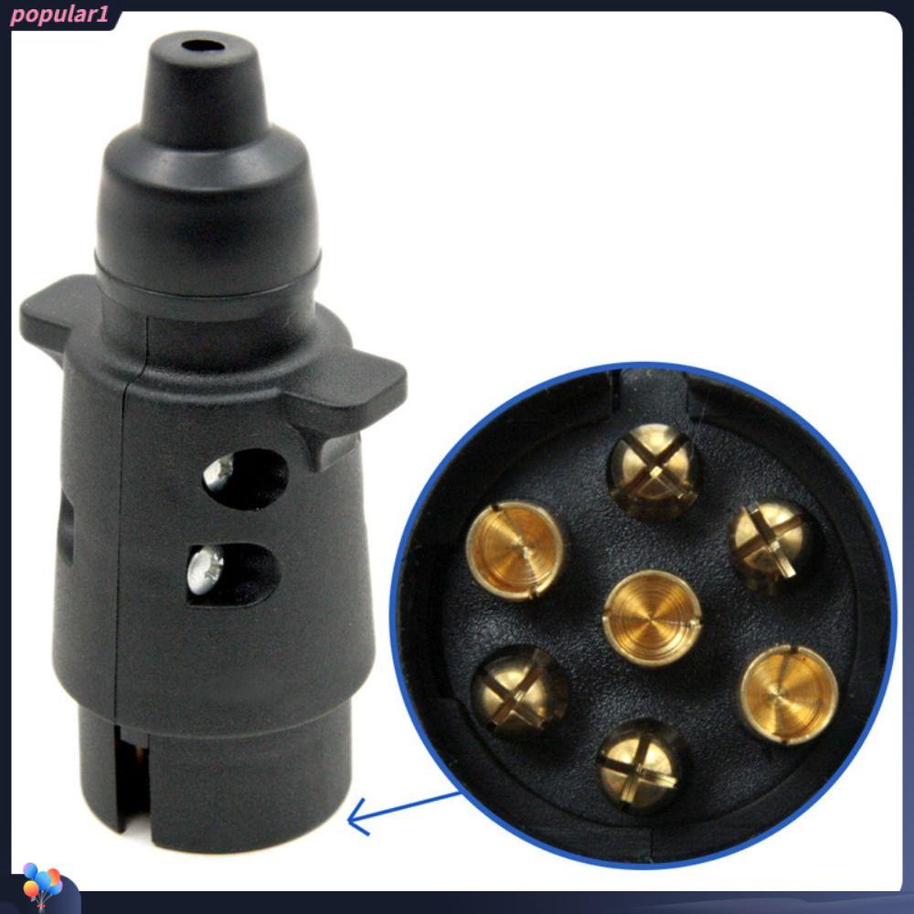 Populer Steker Konektor Trail 7 Arah Aksesori Mobil Trailer Socket RV Trailer 12V Plug Connector