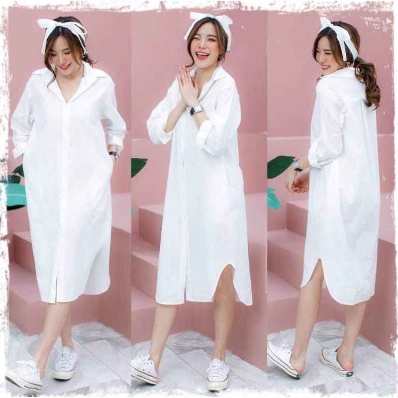 BEFAST - ZSO OOTD WANITA DRESS MOYA / Dress Casual Anastasia / Fashion Wanita Formal / Dress Wanita Casual / Pakaian Kekinian Remaja ABG / Dress Maxy Polos Lengan Panjang / OOTD Ala Wanita Korean Style