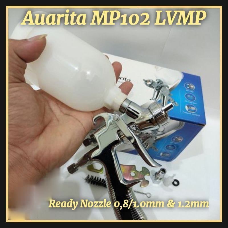 Spray Gun Auarita MP102 Mini LVMP Nozzle 0.8mm 1.0mm dan 1,2mm