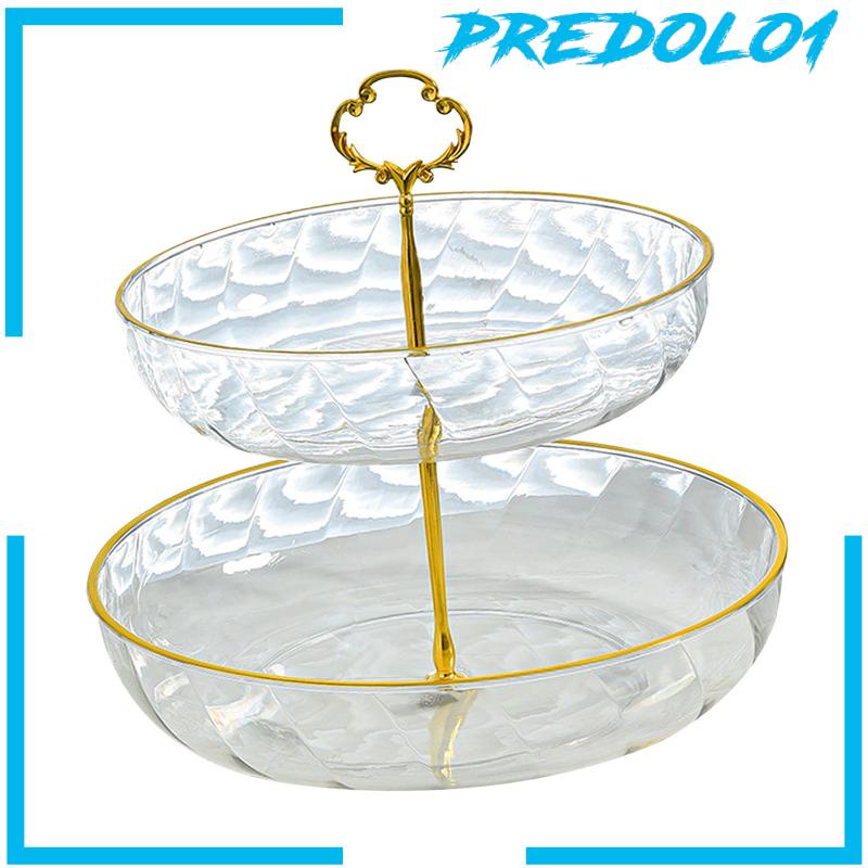 [Predolo1] Cupcake Stand 2tingkat Removable Tempat Kue Kering Untuk Dekorasi Cafe Restoran