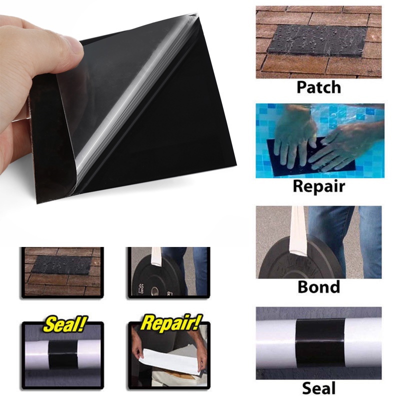 Stop Bocor Sealed Self-Adhesive PVC Pipe Patch/Self Fix Tape Lakban Isolasi Tape/Selotip Perbaikan Anti Air Super Kuat/Selang Bocor Pipa Ikatan Air Taman Outdoor