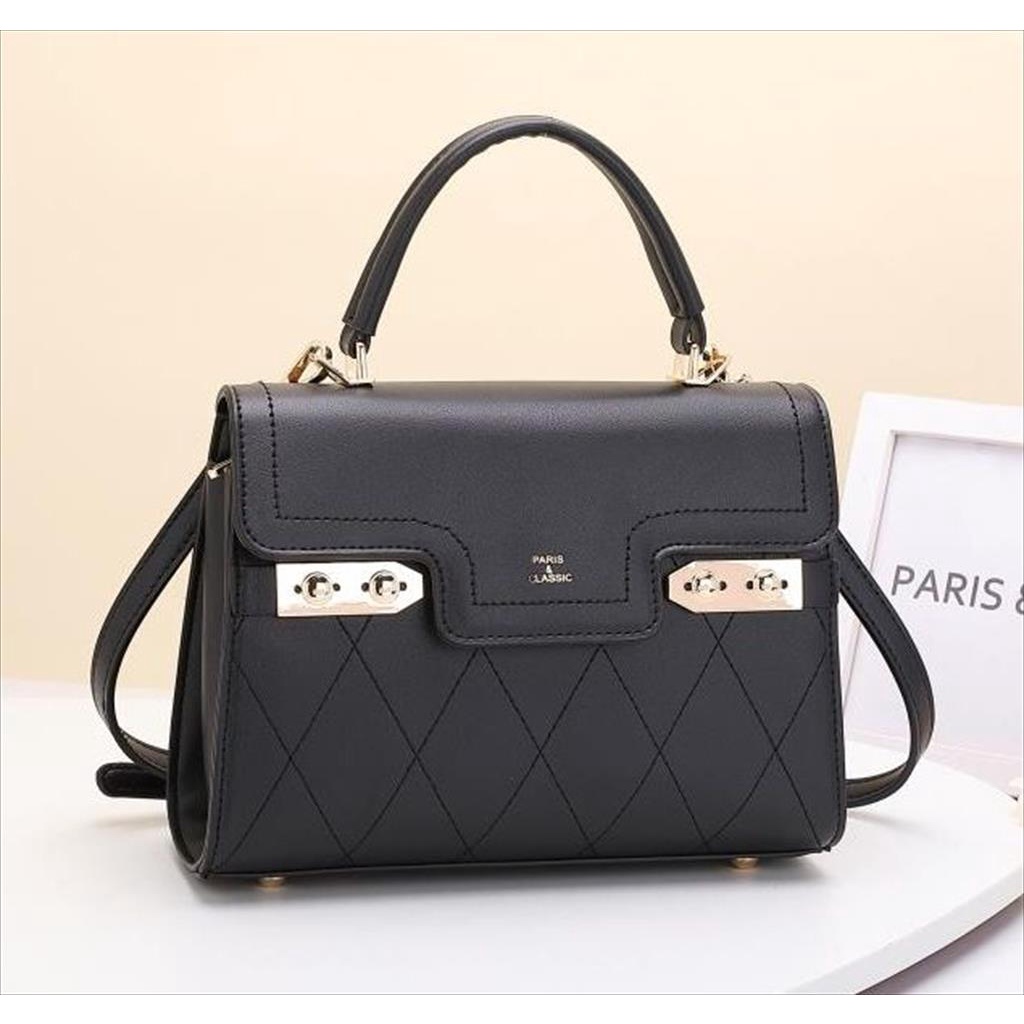 Paris Classic Tas Import Fashion Wanita Tas Original Branded Handbag Top Handle Bag Wanita Tas Selempang Jinjing Wanita [3271]