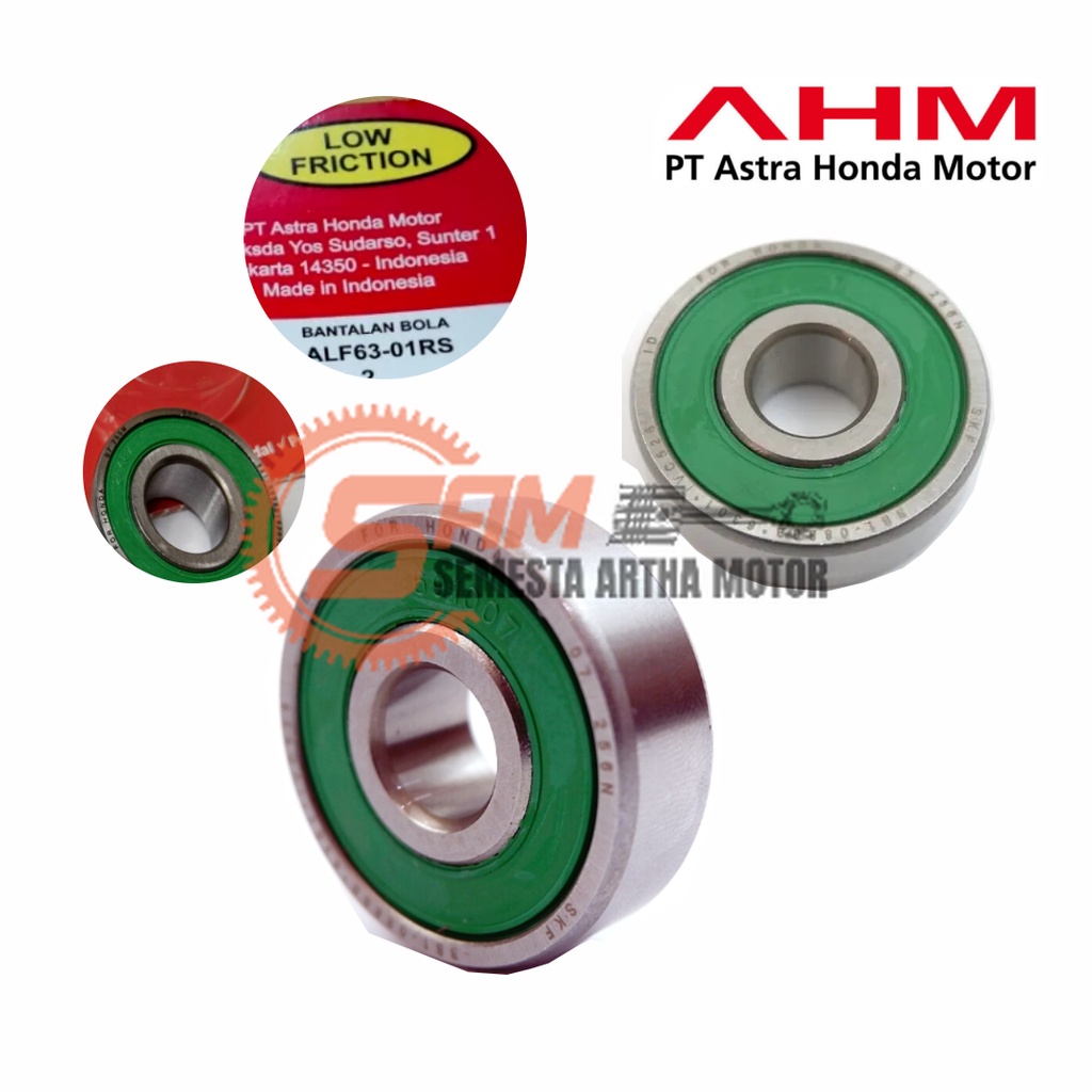 Laher Roda Depan AHM 6301 Ball Bearing Original Honda Motor Grand Supra Tiger FU