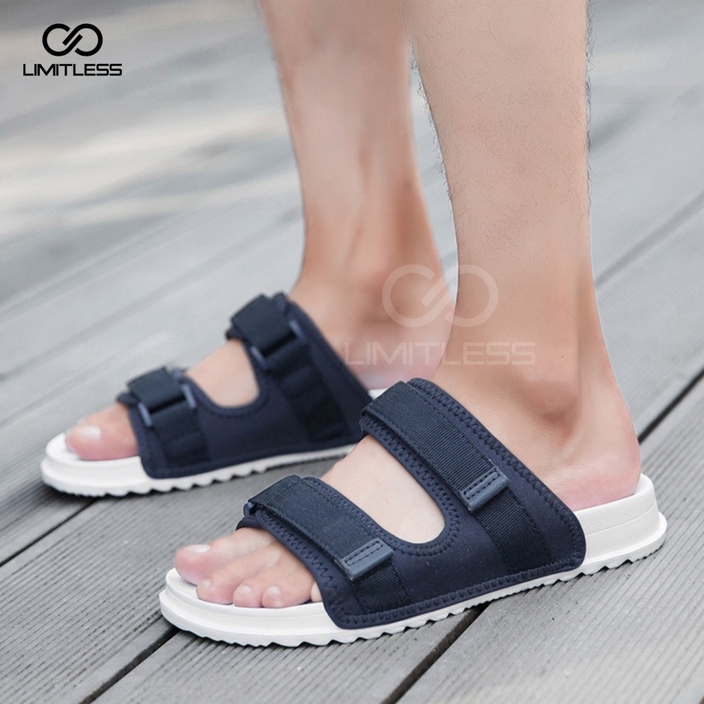 Sandal Selop Pria Premium Fashionable Terbaru 2023 Sendal Cowok Dewasa Slip On Casual Sandal Cowo Slide Kekinian