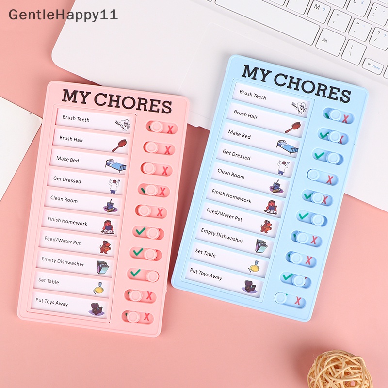 Gentlehappy Memo Board Chore Chart Reusable RV Checklist Daily Planner Pesan Checklist id