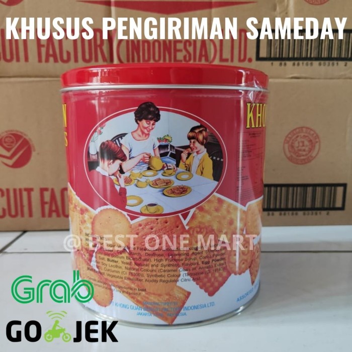 

[MS] KHONG GUAN BISKUIT KALENG 650 GR 1 DUS ISI 6 KALENG [GOJEK/GRAB ONLY]