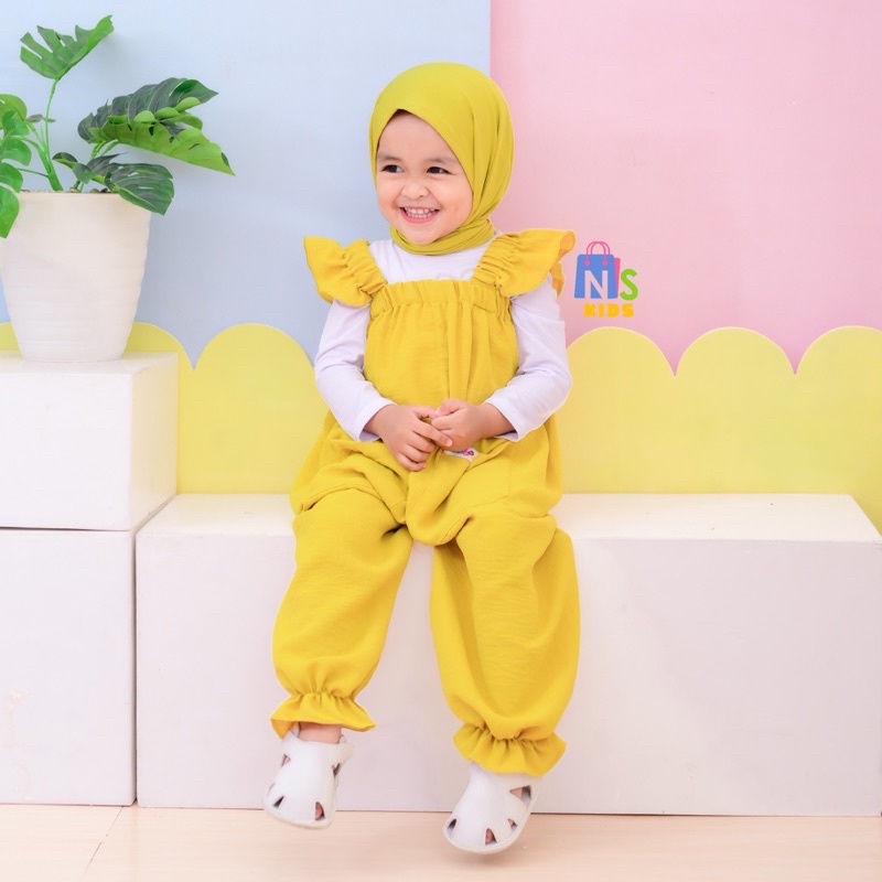 ZASKIYA- Momo Jumpsuit Jumper Rumper Anak Cewek Premium