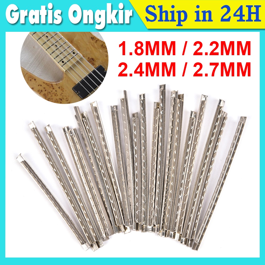 Guitar Fretwire Acoustic Guitar Fret Wire Fretwire Set 1.8-2.7mm Fret Gitar Elektrik ukuran Jumbo ( 