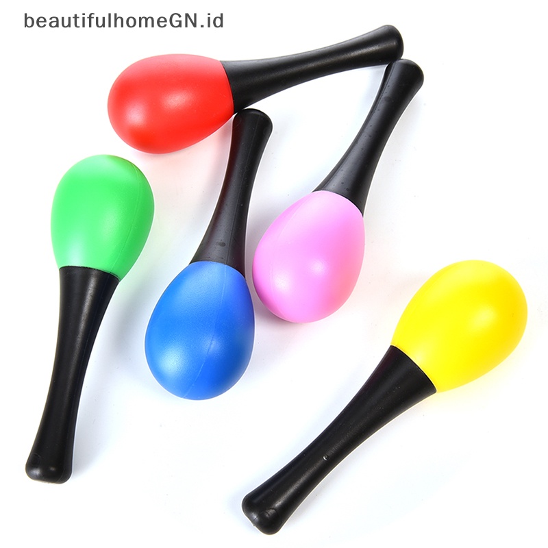 {Cantik} 1pcs Palu Pasir Plastik Rattle Alat Musik Mainan Instrumen Perkusi~