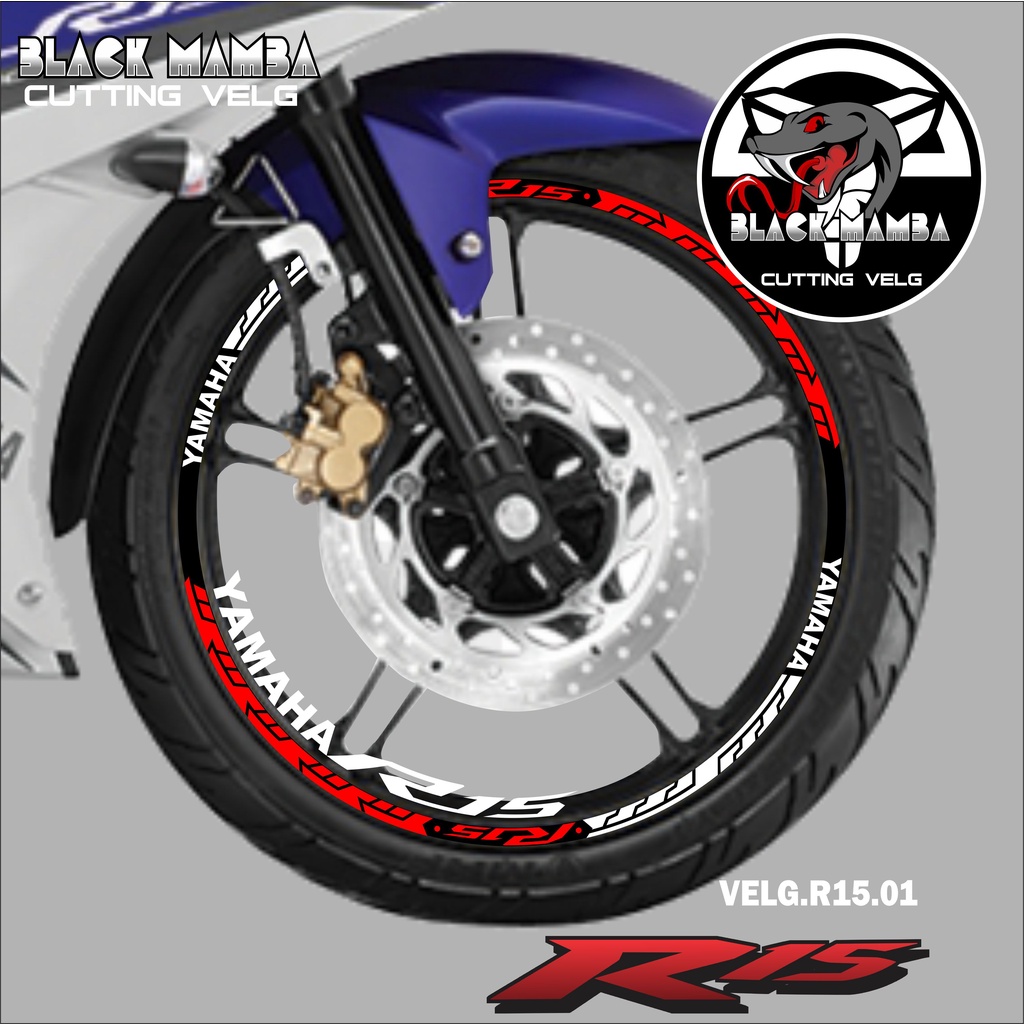 (COD) CUTTING STICKER VELG R15 - STIKER LIS LIST VARIASI BAN/VELG YAMAHA R15 01